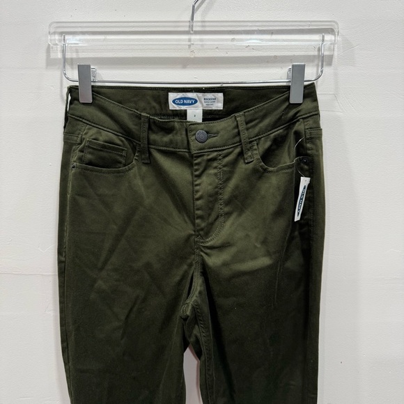 Old Navy High Rise Rockstar Super Skinny Jeans in Royal Pine Green Size 2 - Picture 2 of 7